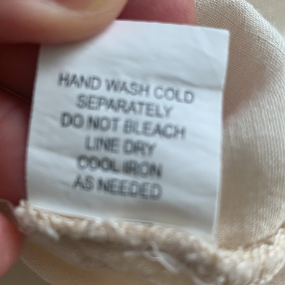 Spiagga Dolce ivory/ cream embroidered boho flared sleeves tie-front top size sm - Picture 8 of 9